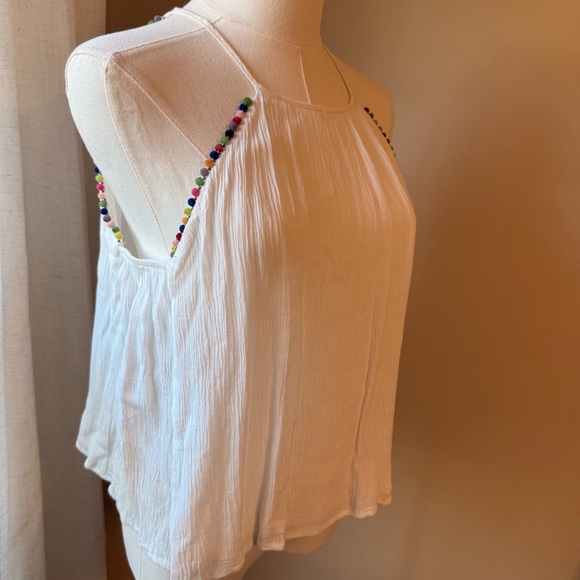 Abbeline Tops - Abbeline Pom Pom detail tank